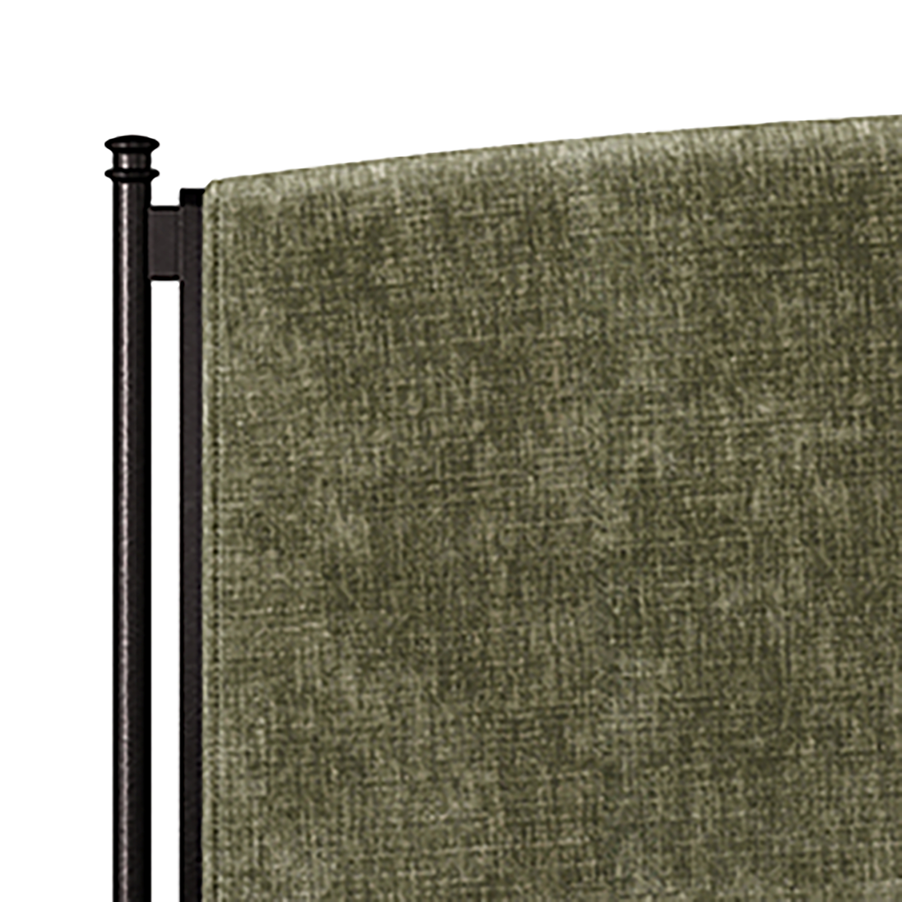Better Homes & Gardens Ambrose Upholstered King Bed, Forest Velvet and Forged Iron