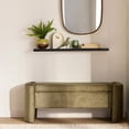 thumbnail image 3 of Bouclair Banc Ottoman Vert avec Rangement, 3 of 10