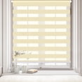 thumbnail image 1 of LUCKUP Cordless Zebra Blinds Roller shades for window Day and Night Blind Dual Layer Light Filtering Shade Light Control Room Darkening Horizontal Window Treatment 25" W X 72" H, Beige, 1 of 7