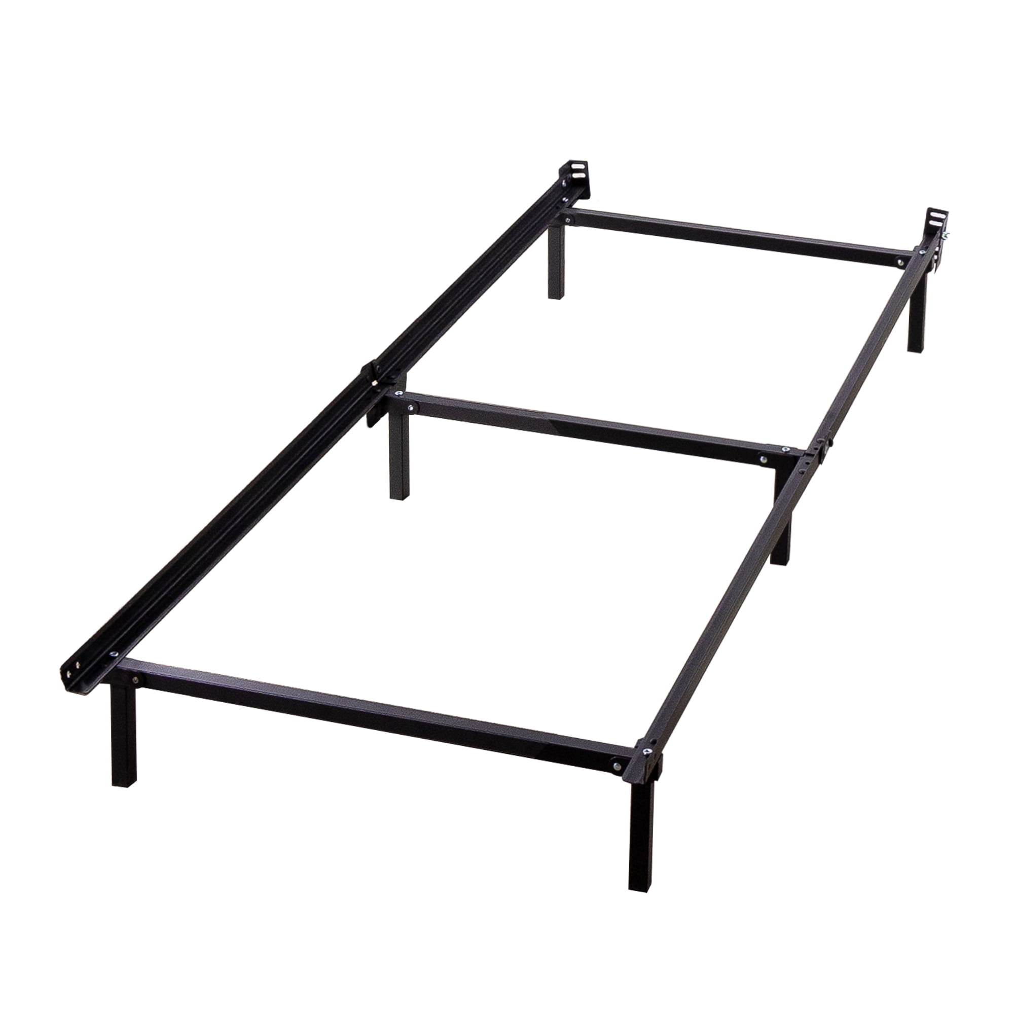 Cadre de lit en métal Zinus Compack, simple, 7 po, structure robuste en acier, supports de tête de lit inclus