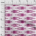 thumbnail image 2 of oneOone Viscose Chiffon Purple Fabric Asian Block Fish Craft Projects Decor Fabric Printed By The Yard 42 Inch Wide, 2 of 4