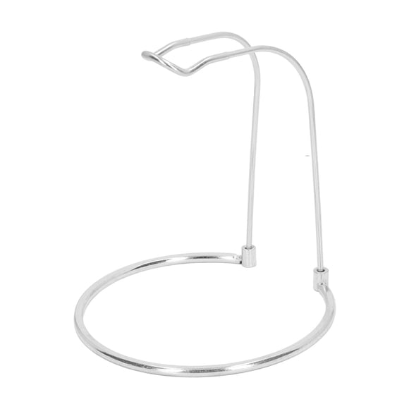Support de moulinet de pêche, Support de moulinet de pêche d'apparence brillante en acier inoxydable de type court, base ronde pour le stockage du noir, de l'argent, de l'or