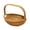 Brown, variant on Lipstore Flower Basket Picnic Basket Handwoven Storage Basket with Handle Hand Basket for 34.5x28.5 cm