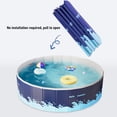 thumbnail image 3 of Foldable Pool, Non Inflatable Kids and Adults Outdoor Swimming Pool with 18.9 Inch Height Portable Hard Plastic Shell Pets Bathtub for Home Backyard Dog Pools, 3 of 7