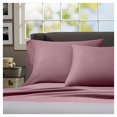 thumbnail image 1 of Winkle Resistant Regency Home Cotton Linen Sateen Sheet Set, (Full, Purple), 1 of 1