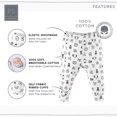 thumbnail image 3 of The Peanutshell Ensemble de Pantalons pour Bébé Garçon Ou Bébé Fille, Lot de 5, Animaux de Safari Gris, 3 of 5