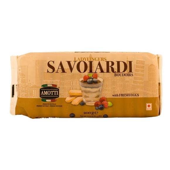 Amotti/Gando Lady Finger Savoiardi - 400g - 1ct - Light and Absorbent for Perfect Tiramisu (1ct)