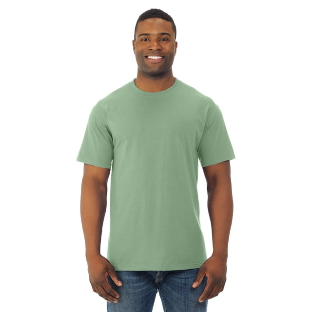 Fruit Of The Loom T-Shirt à Col Rond à Manches Courtes en Coton HD pour Hommes, 4TG, Sagestone