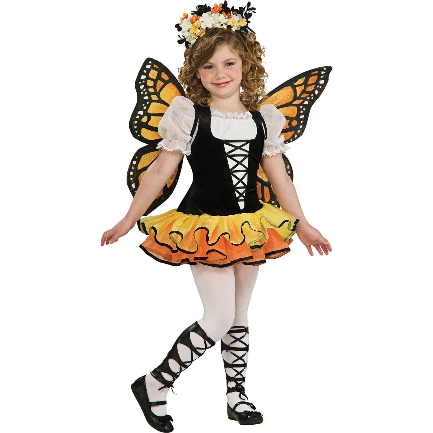 Déguisement Robe de Papillon Monarque pour fille