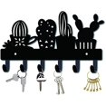 thumbnail image 1 of CHOK Hook Hanger Wall Key Holder Metal Decorative Mounted Coat Hanger with Key Shape Design Organizer Rack with 6 Hooks for Wall Bathroom Kitchen Entryway, 1 of 9