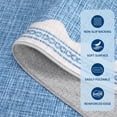 thumbnail image 4 of HOMERRY 5' x 7' Modern Scalloped Pattern Geometric Border Area Rug for Living Room Non Slip Washable Carpet, Blue, 4 of 5