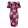 thumbnail image 5 of zanvin Robe de Grossesse pour Femmes, Robe de Maternité Sans Manches à Imprimé pour Femmes, Robe Longue Décontractée à Épaules Dénudées, 5 of 5