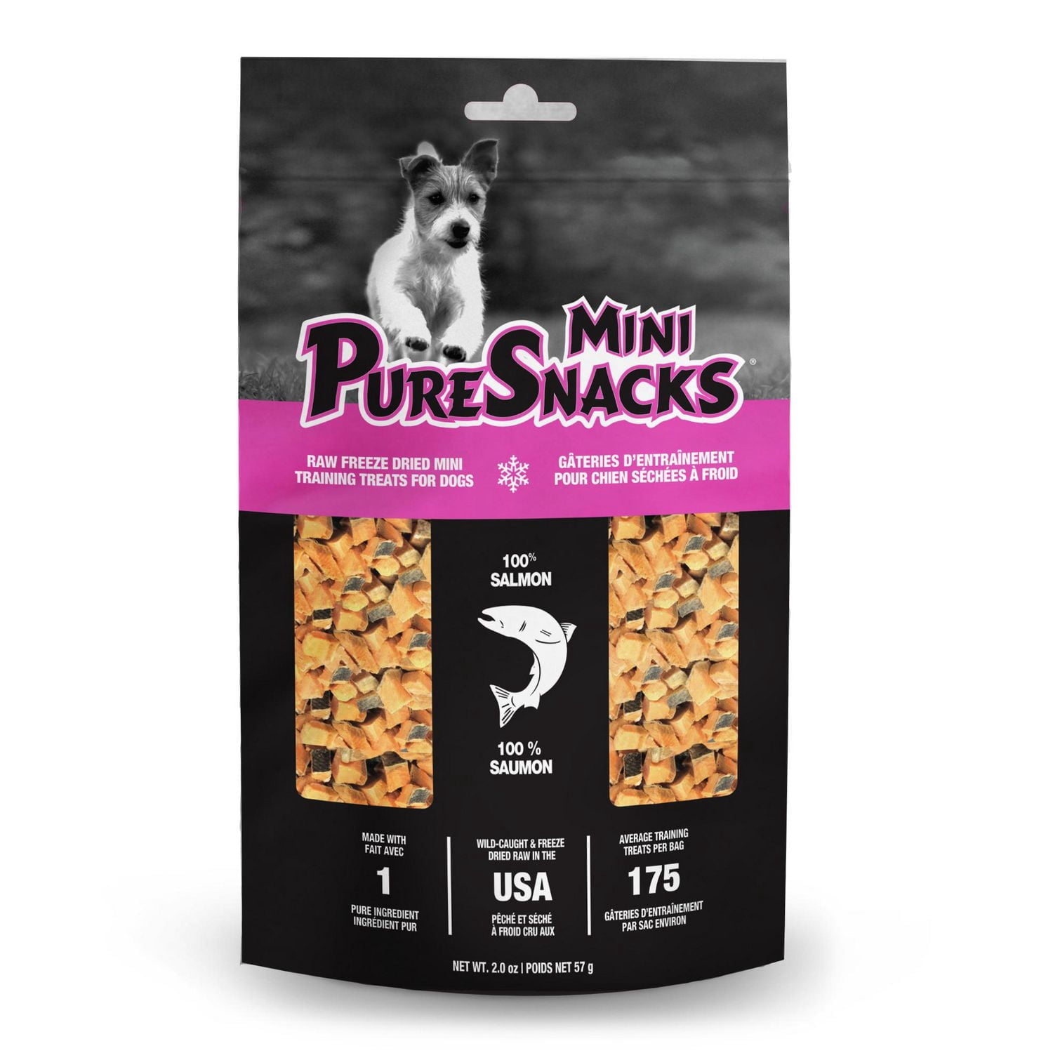 Mini-PureSnacks Freeze Dried Trainers, Salmon, 57g