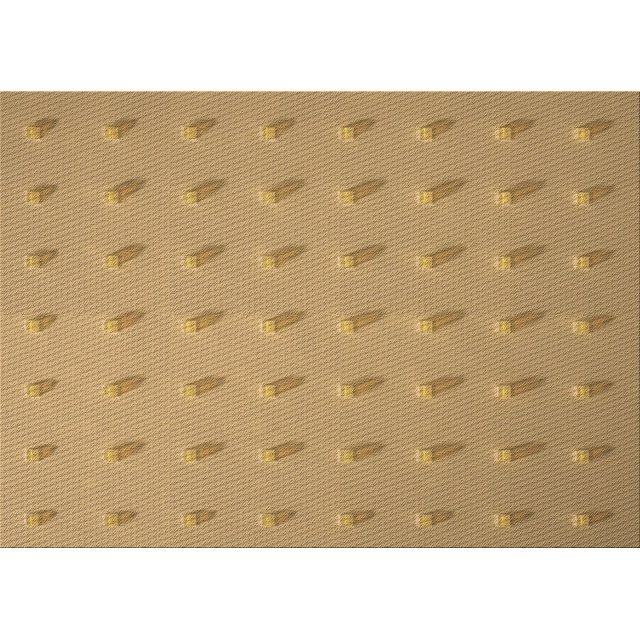 Ahgly Company Tapis Rectangulaire Orange Lavable en Machine, 8 Pieds x 12 Pieds