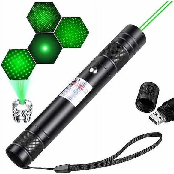 KEINXS High power long distance green laser pointer laser pointer pen rechargeable hiking USB charging