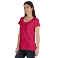 thumbnail image 4 of Inkmeso T-Shirt Basique à Encolure Dégagée Décontracté à Manches Courtes en Coton Uni T-Shirt Haut pour Femmes, 4 of 8
