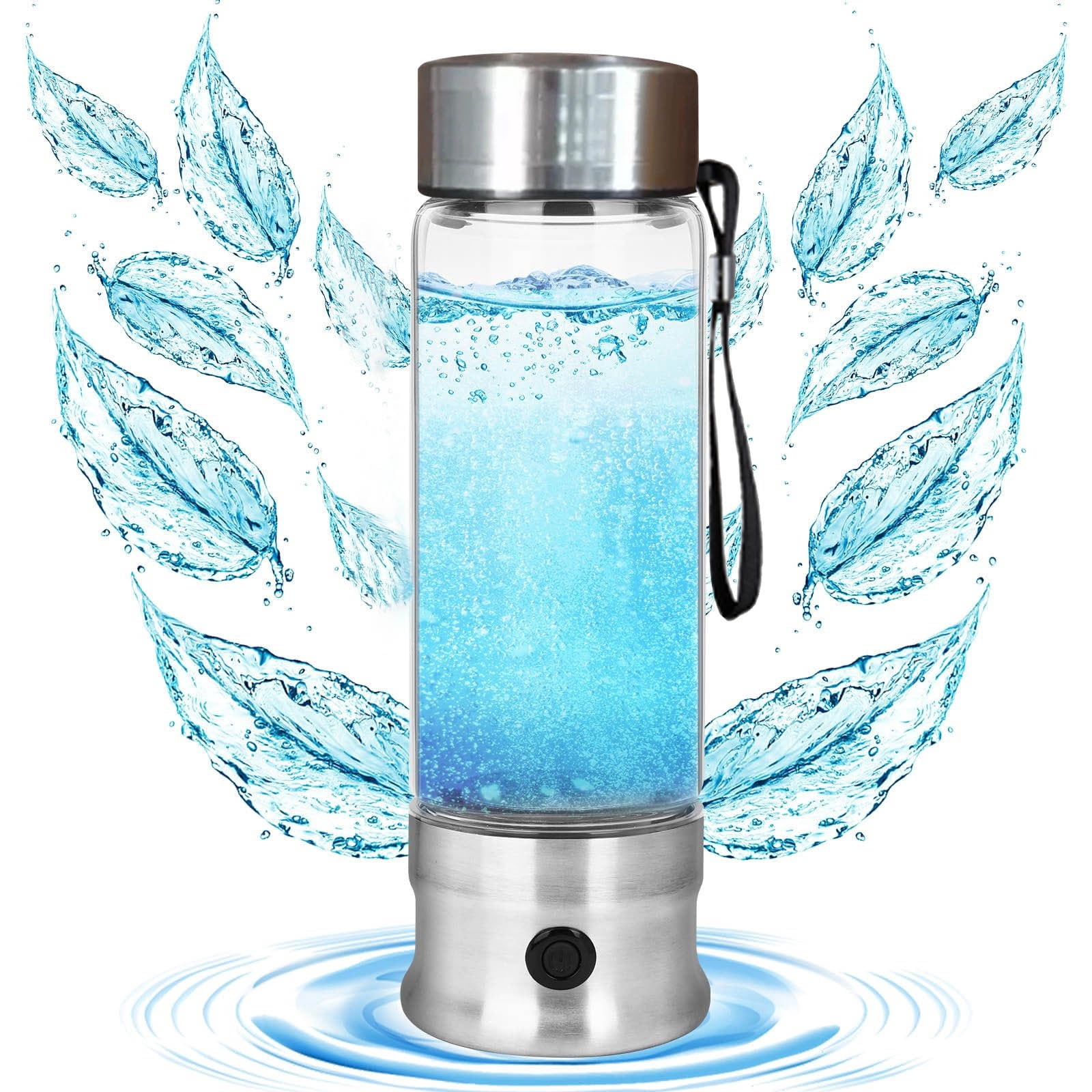 Danhjin Water Cup Portable Hydrogen Water Generator Technology Rechargeable Portable Glass Hydrogen Water Generator Bottle Water Bottle