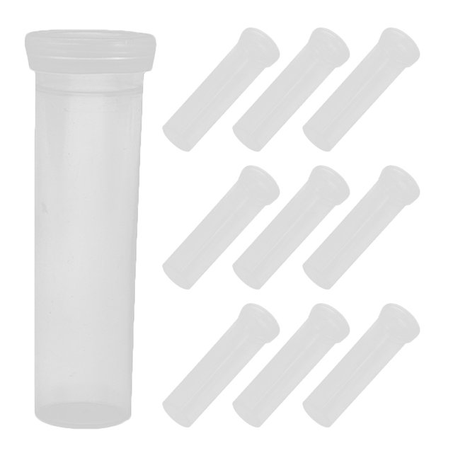 10 Pcs Tubes à Essai pour Plantes Cylindriques en Plastique Transparent pour Rétention d'Eau