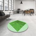 thumbnail image 4 of Ahgly Tapis Rectangulaire Lavable en Machine Intérieur Transitionnel Vert Clair, 2 Pieds x 4 Pieds, 4 of 7
