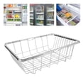 thumbnail image 3 of Freezer Storage Organizer Basket, Prevent Slipping Expandable Freezer Organizer Stainless Steel  for Cabinets, 3 of 8