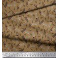 thumbnail image 3 of Soimoi Poly Georgette Fabric Notes,Piano & Guitar Musical Instrument Print Fabric by Yard 52 Inch Wide, 3 of 3