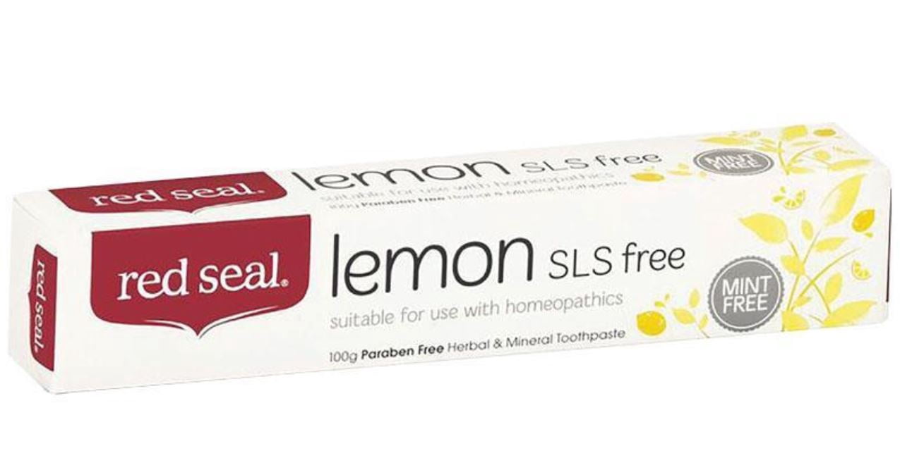 Red Seal Natural Lemon SLS Free Toothpaste That's Mint-free