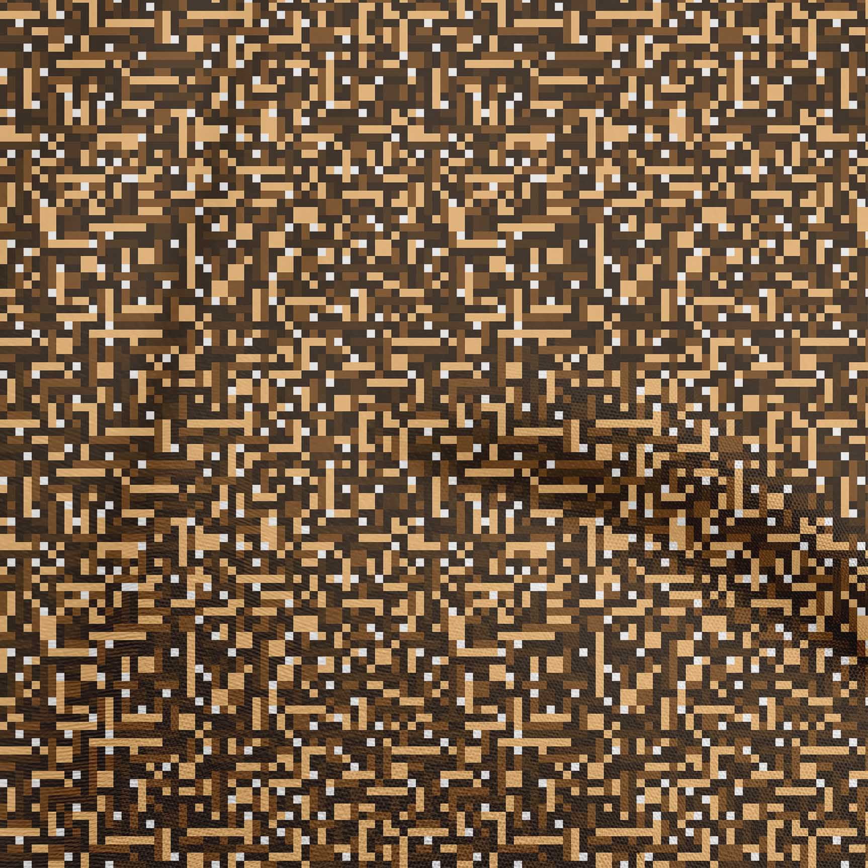 oneOone Rayon Brown Fabric Abstract Dress Material Fabric Print Fabric By The Yard 56 Inch Wide