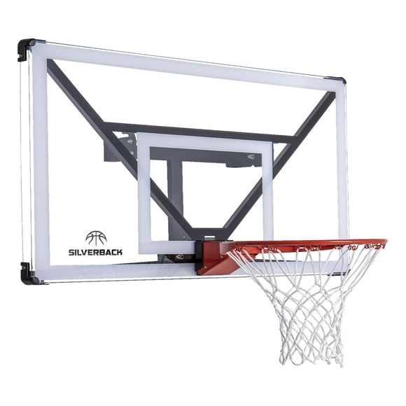 Silverback NXT 54" Fixed Height Wall Mount Basketball Hoop and Backboard