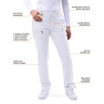 thumbnail image 4 of Adar Scrub Set for Women - Curved V-Neck Scrub Top & Tapered Drawstring Scrub Pants, 4 of 7