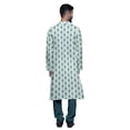 thumbnail image 3 of Atasi Kurta Pyjama de Fête pour Hommes Col Mandarin Manches Longues Kurta Pyjama Ethnique, 3 of 5