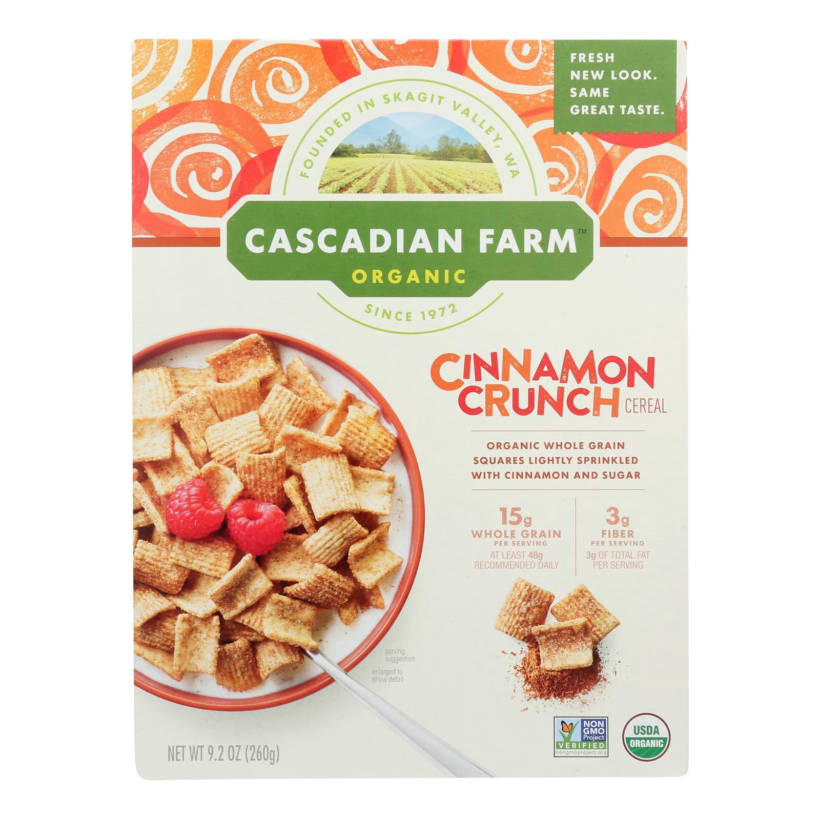 Cascadian Farm, Organic Cinnamon Crunch Cereal, 9.2 oz (260 g)