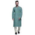 thumbnail image 1 of Atasi Kurta Imprimé de Designer pour Garçons Ensemble Kurta Pyjama Décontracté Vêtements Ethniques d'Été, 1 of 5