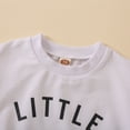 thumbnail image 3 of Hiiyo Girls Casual Active Outfits Letter Print Sweatshirt Pants Set Kids Sweatsuit, 3 of 4