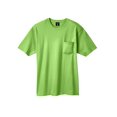 thumbnail image 1 of Hanes Beefy-T Men`s Pocket T-Shirt, S, Lime, 1 of 6