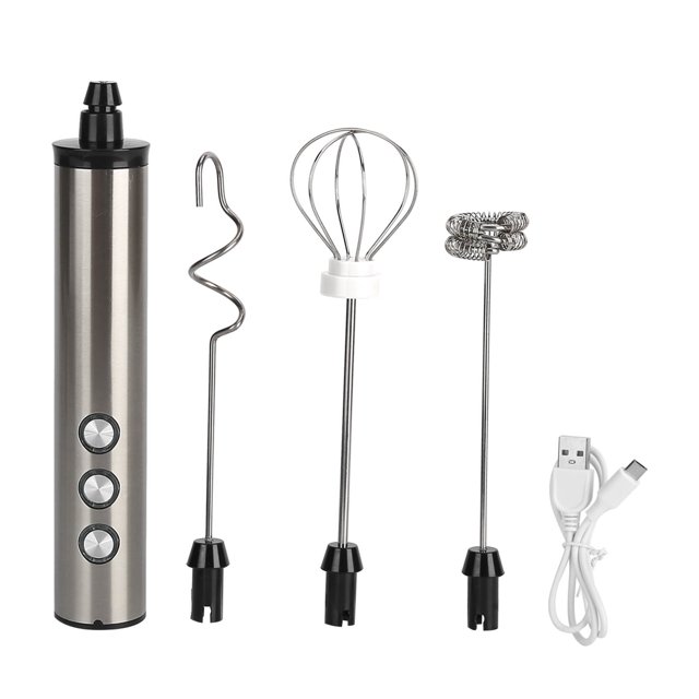 Handheld aerator, three-head electric whisk, USB charging blender, milk, coffee, tea, shake drink mixer, kitchen cooking tools