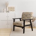 thumbnail image 2 of Designart "Sophistication In Danish Modern Style II" Orange Midcentury Upholstered Accent Chair - Mid-Century Modern Arm Chair For Bedroom, 2 of 7