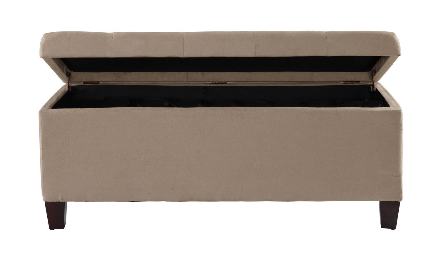 Charlotte Beige Shoe Storage Ottoman
