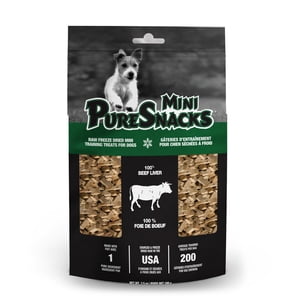 Mini-PureSnacks Geler les entraîneurs séchés, foie de boeuf, 100g