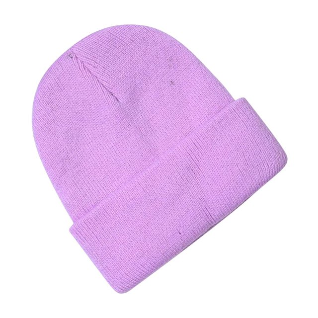 Pisexur Baby Hats Solid Color Ribbed Knit Beanie Hats Fashion Fall Winter Warm Soft Skull Caps for Age 0-3 Years