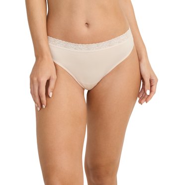 Jockey Women's Soft Stretch Lace Microfiber Thong