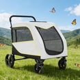 thumbnail image 1 of AKDSteel Dog Stroller For Large And Medium Dogs, Easy-Fold Pet Wagon With Dual Entry, One-Foot Brake, And Air Mesh, Supports Up To 176 Lbs, 1 of 9