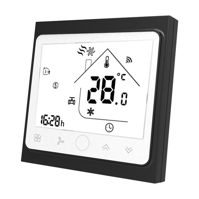 Smart Thermostat 2p/4p Central Air Conditioning Cooling/heating System Room Temperature Controller For Fan Coil ,Easy to Install