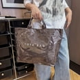 thumbnail image 3 of PRETXORVE Waterproof Messenger Tear-Proof Large-Capacity Crossbody Tote for Commute Travel, 3 of 9