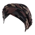 thumbnail image 1 of Aocisk Ethnic -Tied Head Cover Wrap Braid Hat Headwear Baseball Cap Brown One Size, 1 of 4