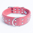 thumbnail image 1 of ATHENS Leather Dog Collar Multi- Row Rhinestones, 1 of 4