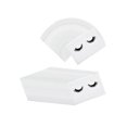 thumbnail image 1 of 50 Count Lash Bags Eyelash Makeup Bags with Zipper Adorable 18x13cm White, 1 of 9