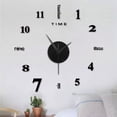 thumbnail image 1 of EGNMCR Frameless DIY Wall Mute Clock Mirror Sticker Home Office Decor the light, 1 of 2