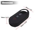 thumbnail image 5 of Unique Bargains Pink Silicone Three Button Car Remote Key Cover Case for Fiat 500 Viaggio Ottimo, 5 of 5