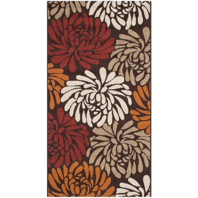 Safavieh Veranda Tapis Chocolat Intérieur Extérieur - 2 Pieds7 Pouces x 5 Pieds