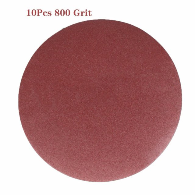 10 Pcs Feuilles de Sable Disques Rondes 5 Pouces/125mm 40-2000Granules Polissage Papier de Sable